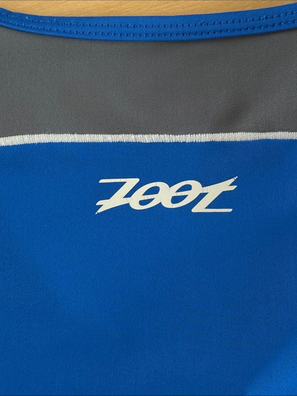 NWT ZOOT MENS CORE TRIATHLON SLEEVELESS RACE SUIT BLUE GRAY TRAINING RACE DAY XL - Picture 11 of 16